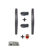 Servis Bisiklet 24 İç Dış Lastik Seti Ön Arka Takım- (Dış 24x1,95 - İç 24x1.75-2.125) Hedye Tzmanya sticker