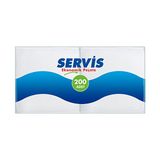 Servis Ekonomik Peçete 200'lü Beyaz Renkli Kullanım İçin Dayanıklı ve Pratik