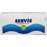 Servis Kağıt Peçete 200'LÜ X16 Adet - Beyaz