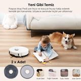 Servisevinde Dreame X60 Max Ultra Robot Süpürge Uyumlu Mop Ped / Mop Bezi Paspas 2 Adet