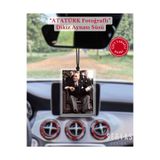 SERYAS DESIGN ATATÜRK Özel Fotoğraflı Dikiz Aynası Süsü Araba Süsü Araba Hediyesi