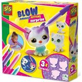 SES Creative Boya Üfleme Kalemi - 3xKedicik Sürprizi