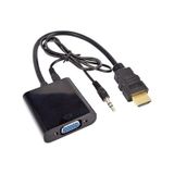 Ses Destekli Hdmi To Vga Dönüştürücü 4488A Adaptor Çevirici Adapt