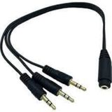 SES KABLOSU 1 JAK DİŞİ 3 JAK ERKEK 3.5 MM