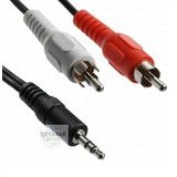 Ses kablosu pc sistemi 2 RCA 1 Stereo kablo