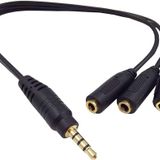 Ses Sistemi Kablosu Erkek Stereo 3 Dişi Stereo 3 Dişi Aux 1 Erkek Aux Kablo Creative Ses Sistemi Kablosu 3 Port Aux Çaoğaltıcı 3 Lü Stereo Çoğaltıcı