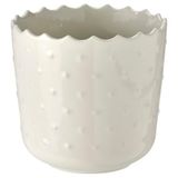 SESAMFRÖN seramik saksı, kırık beyaz kırık beyaz 9 cm