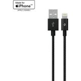 Sesatech Apple Uyumlu Ttec AlumiCable MFI Lightning Şarj Kablosu Siyah