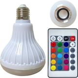 Sesay Bluetooth Hoparlör Led Ampül Lamba 12 W E-27 Duy Tipi Beyaz Renkli Aydınlatma