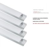 Sese 12MT Alüminyum LED Kanalı, LED Profili , Şerit LED Kanalı Boş Kasa 4x3 Metre 724080102 - Gri