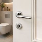 Sese 200-236R-02-18 Seda Rozetli WC Krom Kapı Kolu