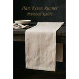 sese design Organik Ham Keten Runner Premium Doku Linen 45x160 cm