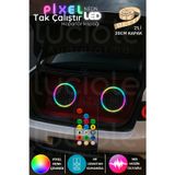 Sese Duyarlı 2’li ARGB Neon Pixel LED Hoparlör Kapağı | 20cm Midrange Aydınlatma Seti | Showline