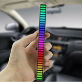 Sese Duyarlı Araba Içi. Masa Üstü Rgb Led Ekolayzer Şarjlı