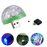 Sese Duyarlı Mini Sihirli Disko Topu 4w Led Usb Andoid Mikrofon Uyumlu
