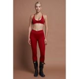 SESEH MOSS V Kırmızı Seamless Dikişsiz Scrunch Toparlayıcı Spor Tayt