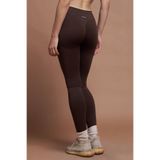 SESEH Sierra Kahverengi Çift Renk Seamless Scrunch Toparlayıcı Spor Tayt
