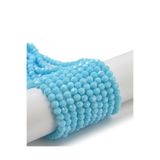 SESİKA HOBİ Kristal Boncuk Buz Mavisi 6 Mm Takı Kolye Bileklik Çanta Yapımı