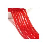 SESİKA HOBİ Kristal Boncuk Şeffaf Kırmızı 8 Mm Takı Kolye Bileklik Çanta Yapımı Hobi