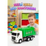 Sesli Işıklı Çöp Kamyonu - Minik Şoförlerin Favorisi 28 Cm Eğitici Eğlenceli Oyuncak