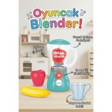 Sesli Işıklı Gerçek Fonksiyonlu Oyuncak Blender Seti Meyve Ve Bardak Aksesuarlı
