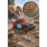 Sesli Işıklı Off Road Yarış Aracı Sürtme Sistemli Pilli Oyuncak Jeep 3 Yaş Üzeri Kırmızı 4x4 Arabası