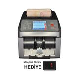 Sesli Karışık Para Sayma Makinesi Mıx 80 New, Tl Ve Euro Karışık Sayım - Dolar Adet Sayım Müşteri Ekranı