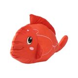 Sesli Kırmızı Balık Peluş Oyuncak 40 cm beyaz