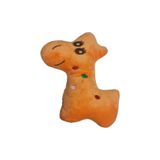 Sesli Peluş Köpek Isırma Oyuncağı (Zürafa) Turuncu Turuncu
