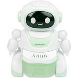 Sesli ve Işıklı 2 Fonksiyonlu Oyuncak Sevimli Robot Süpürge - Sweeping Robot - Yeşil