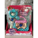 Sesli ve Işıklı Magic Wand Asa ve Çanta Seti 22X28 cm - MAVİ