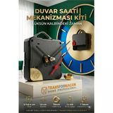Sessiz Akar Saat Mekanizması Askılı Duvar Saati Motoru Akrep Yelkovan Seti 723157