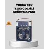Sessiz Çalışan Turbo Fan Güçlü Hava Akışlı Masa Üstü Vantilatör Nemere - Renkli