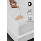 Sessiz Extra Yumuşak Bambu Desenli Sıvı Geçirmez Yatak Alezi 140x200