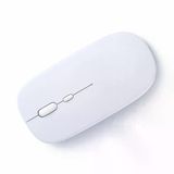 Sessiz Kablosuz Mouse Bluetooth Usb Dongle Destekli Şarjlı Ofis Ve Ev Kullanımı İçin İdeal Beyaz