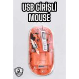 Sessiz Kablosuz USB Girişli Mouse Fare Yüksek Performanslı - Çok Renkli
