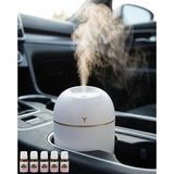 Sessiz Mini Nemlendirici 5 Esans Hediyeli USB Bağlantılı LED Işıklı Buhar Makinesi - Lisinya