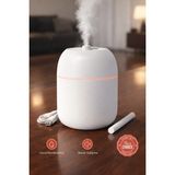 Sessiz Ultrasonik Hava Nemlendirici 220ML Buhar Makinesi Gece Lambalı USB Ofis Ev Tipi - Renkli - 1