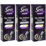 Sesu 3x100 ml Erkekler İçin Tüy Dökücü Krem