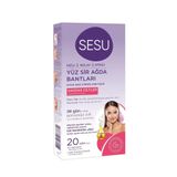 Sesu Hassas Ciltler İçin Pembe Shea 20'li Yüz Ağda Bandı