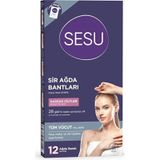 Sesu Hassas Ciltler için Sir Ağda Bantdı 12'li