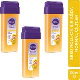 Sesu Roll-On Sir Ağda Normal Ciltler 3x100 ml Kolay Kullanım ile Pürüzsüz Cilt Sağlar