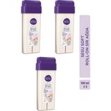 Sesu Soft Roll-On Sir Ağda 100 ml x 3 Adet Cilt Arındırıcı Özelliği ile Hassas Kullanım