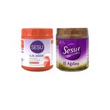 Sesu Turuncu Ilık Ağda 250 Gr + Sesu El Ağdası Yeşil 250 Gr 2'Li Ağda Set