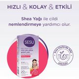 Sesu Yüz İçin 20'li Sir Ağda Bandı - Hassas Ciltler İçin Özel Formül, Kısa Tüylerde Etkili ve Pratik Kullanım