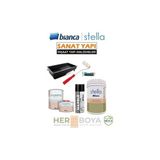 Set 1 Lt - Siyah Boya + Ladin Mermer Effekt Sprey Rich + Maximo Sıvı Cam Parlak