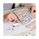Set - 1500+ Adet Çıkartma - Takvim, Ajanda, Günlük, Planlayıcı, Not Defteri, Journal Için Düzenleyici Etiketler - - Stickeralbum - 3 Aylık Book - Option-1 - -50 C