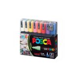 Set 16 Carioci Posca, Varf 1,8 - 2,5 Mm, Marker Pc-5M, Unı
