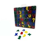 Set 42 Parça Plastik Harf Rakam İşaret Seti (26 Harf + 10 Rakam + 6 İşaret) (MIKNATISI YOKTUR) (PRS-P42HRİ)