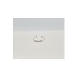 Set 925 Ayar Gümüş Sıralı Zirkon Taşlı Sıkıştırmalı Fake Deliksiz Hızma(Çap:10 mm-Taş:8mm x 1mm)
